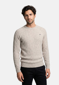 Strickpullover KSFlynn Strick Crew Neck Stone mix