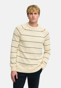 Strickpullover KSAdriel Strick Rundhals Vanilla Ice