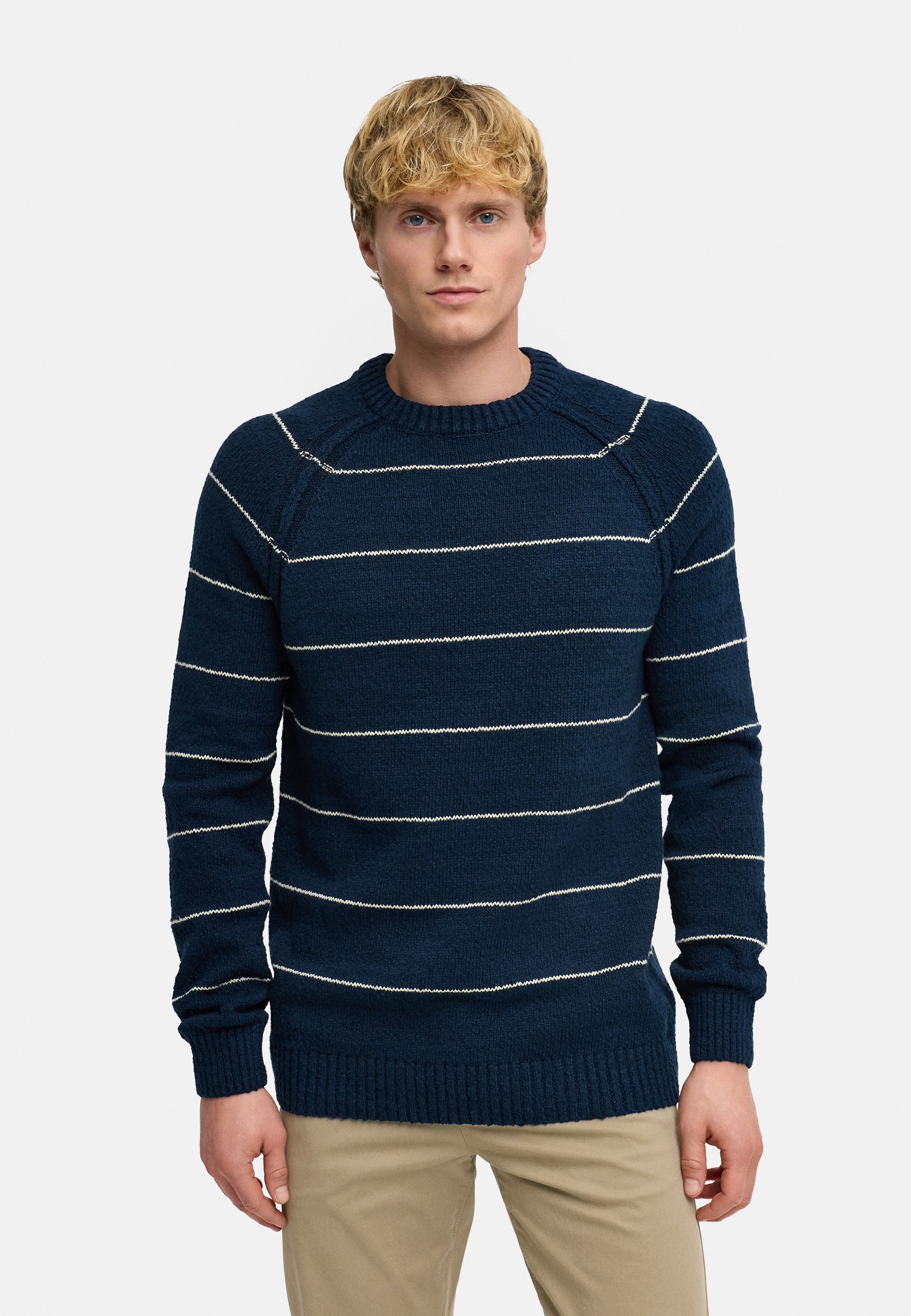 Strickpullover KSAdriel Strick Rundhals Sky Captain Produktbild