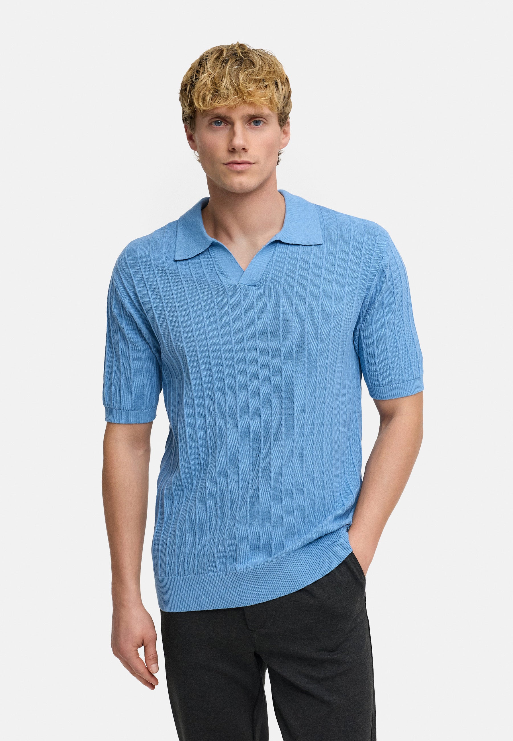 Poloshirt KSAlonzo Blue Shadow Mix Produktbild
