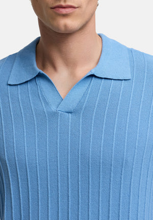 Poloshirt KSAlonzo Blue Shadow Mix Produktbild