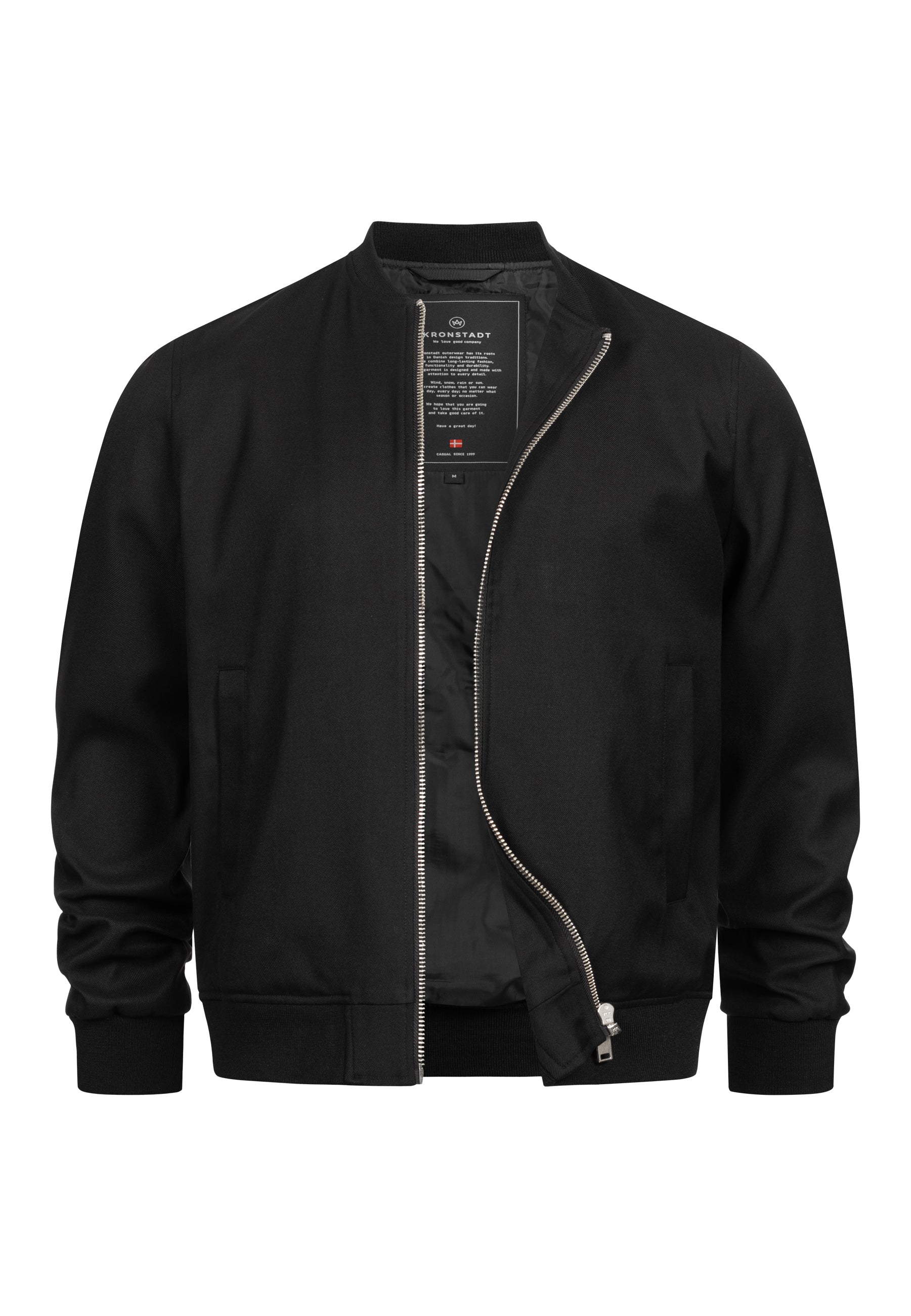 Übergangsjacke Hendrik Fliegerjacke Black Produktbild