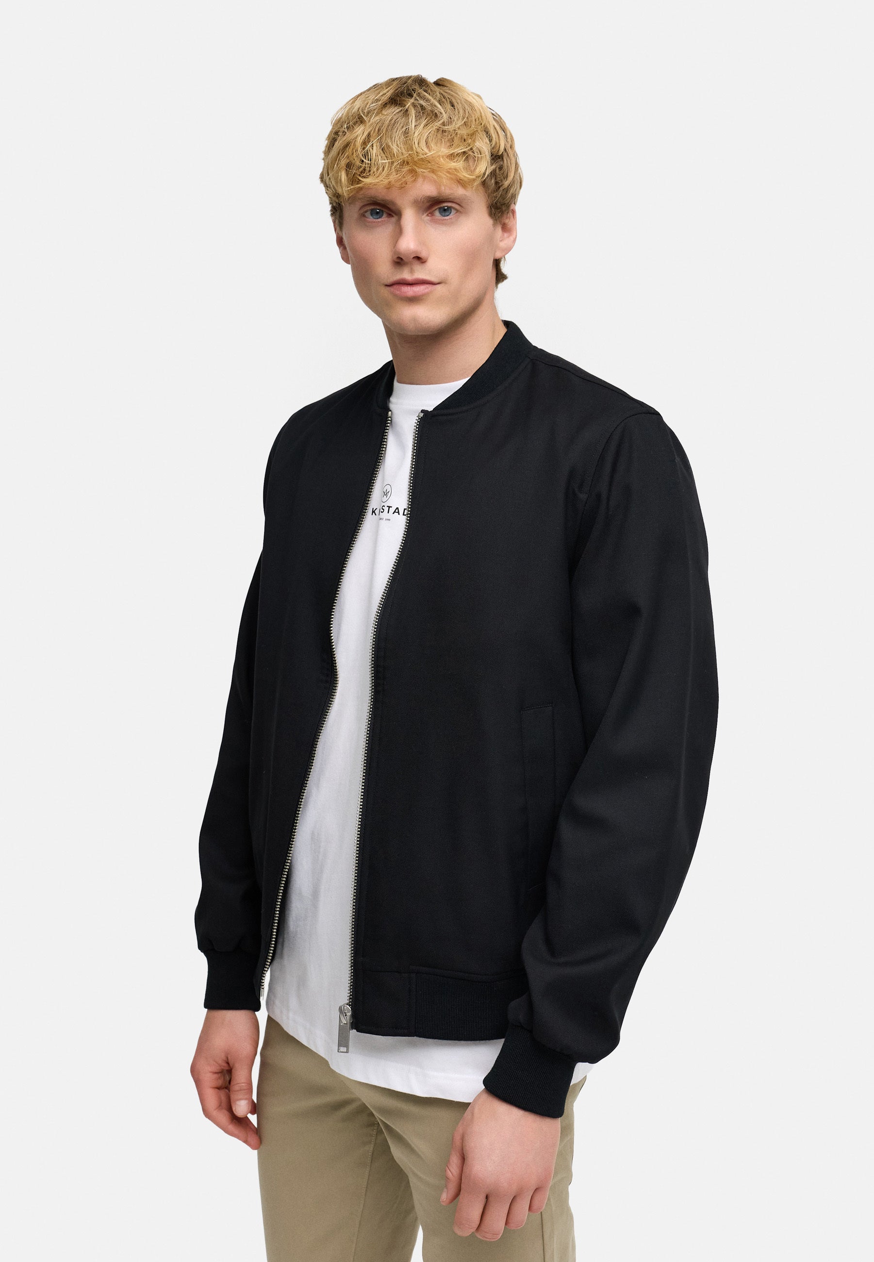 Übergangsjacke Hendrik Fliegerjacke Black Produktbild
