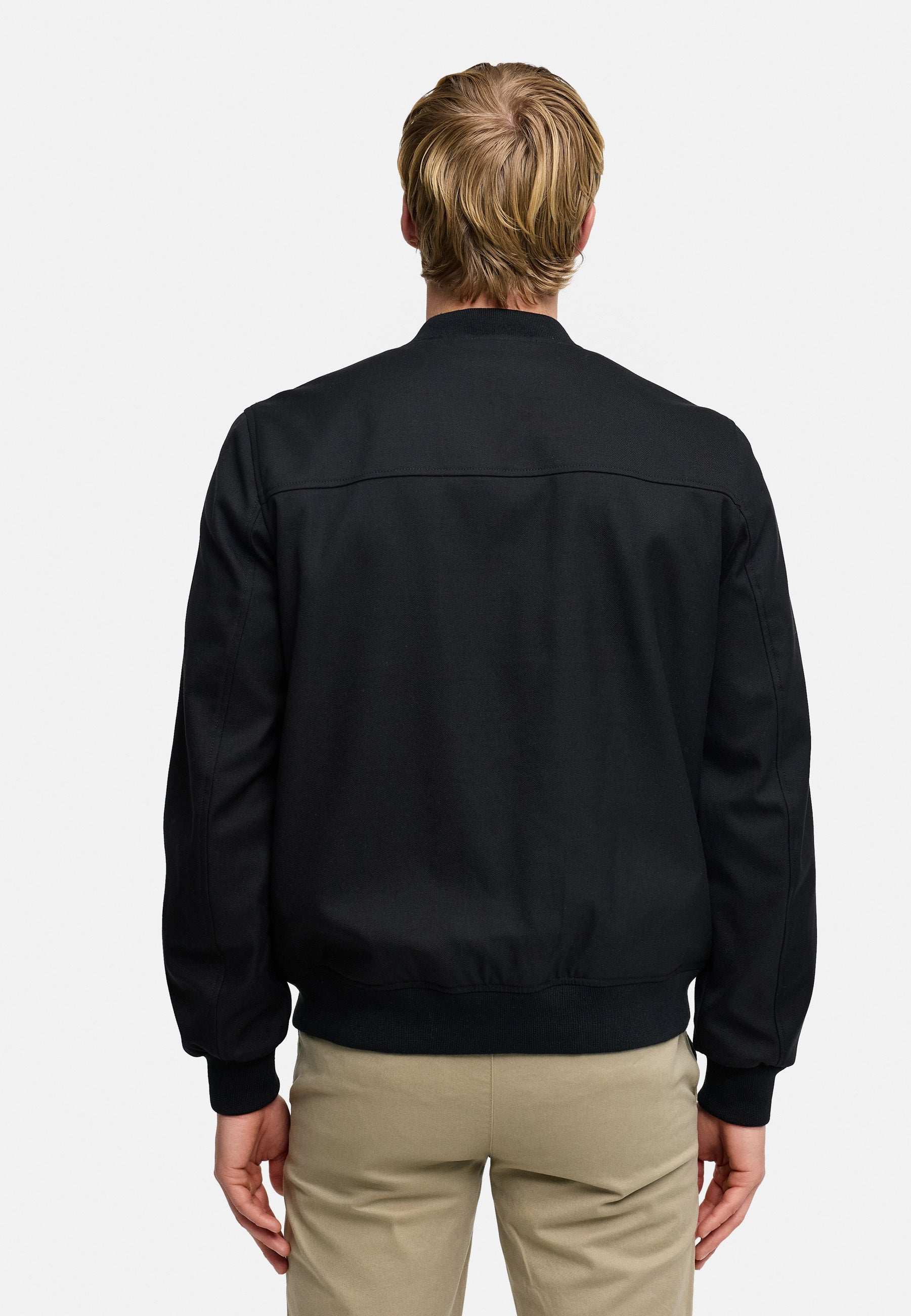 Übergangsjacke Hendrik Fliegerjacke Black Produktbild