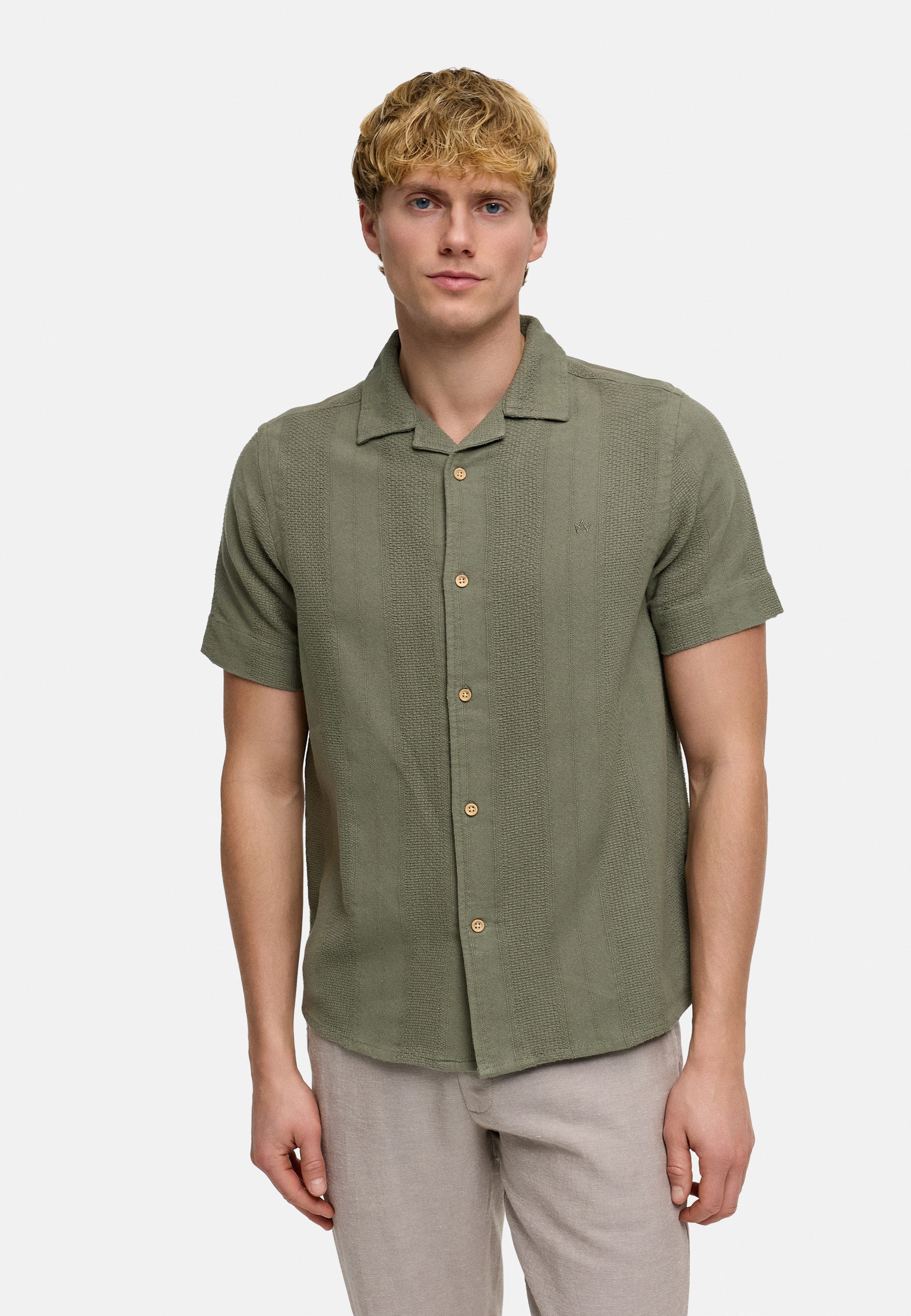 Hemd Kurzarm KSSani Deep Lichen Green Produktbild