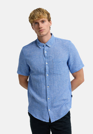 Hemd Kurzarm KSGallagher Palace Blue Produktbild