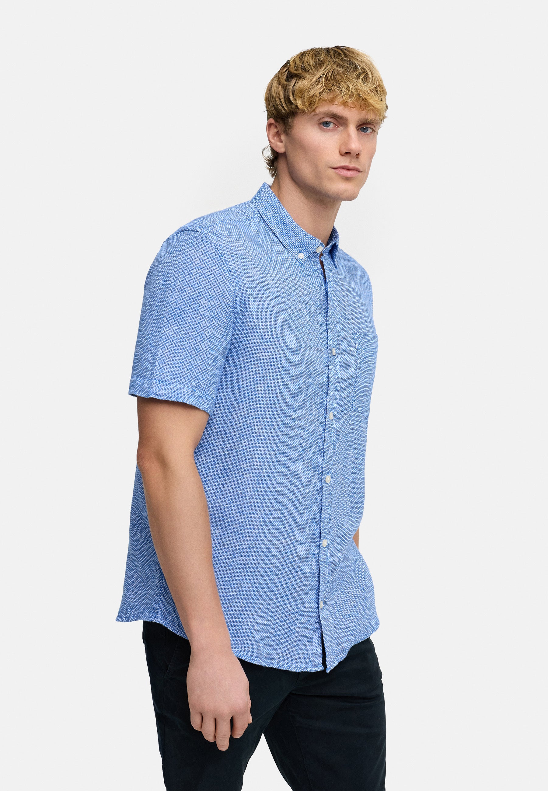 Hemd Kurzarm KSGallagher Palace Blue Produktbild