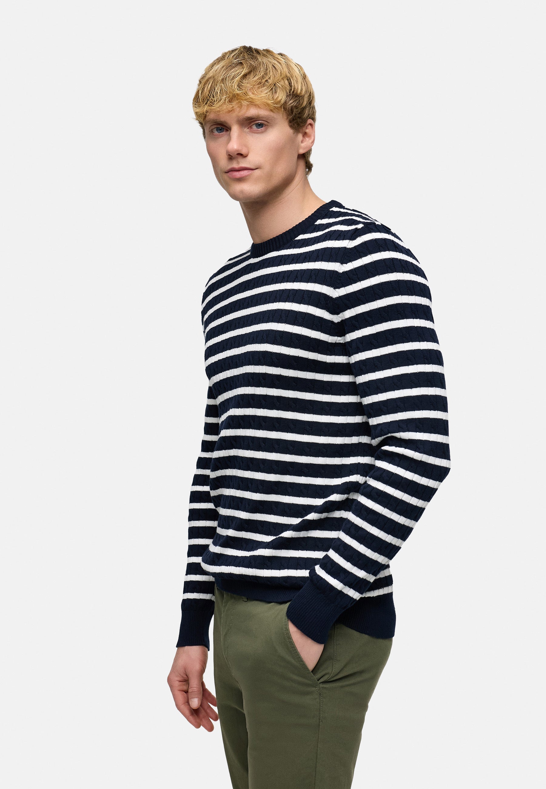 Strickpullover KSCable Sky Captain Mix Produktbild