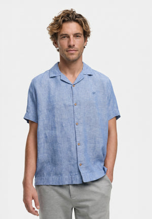 Hemd Kurzarm KSAyers Federal Blue Produktbild