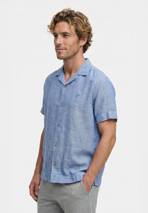 Hemd Kurzarm KSAyers Federal Blue Produktbild