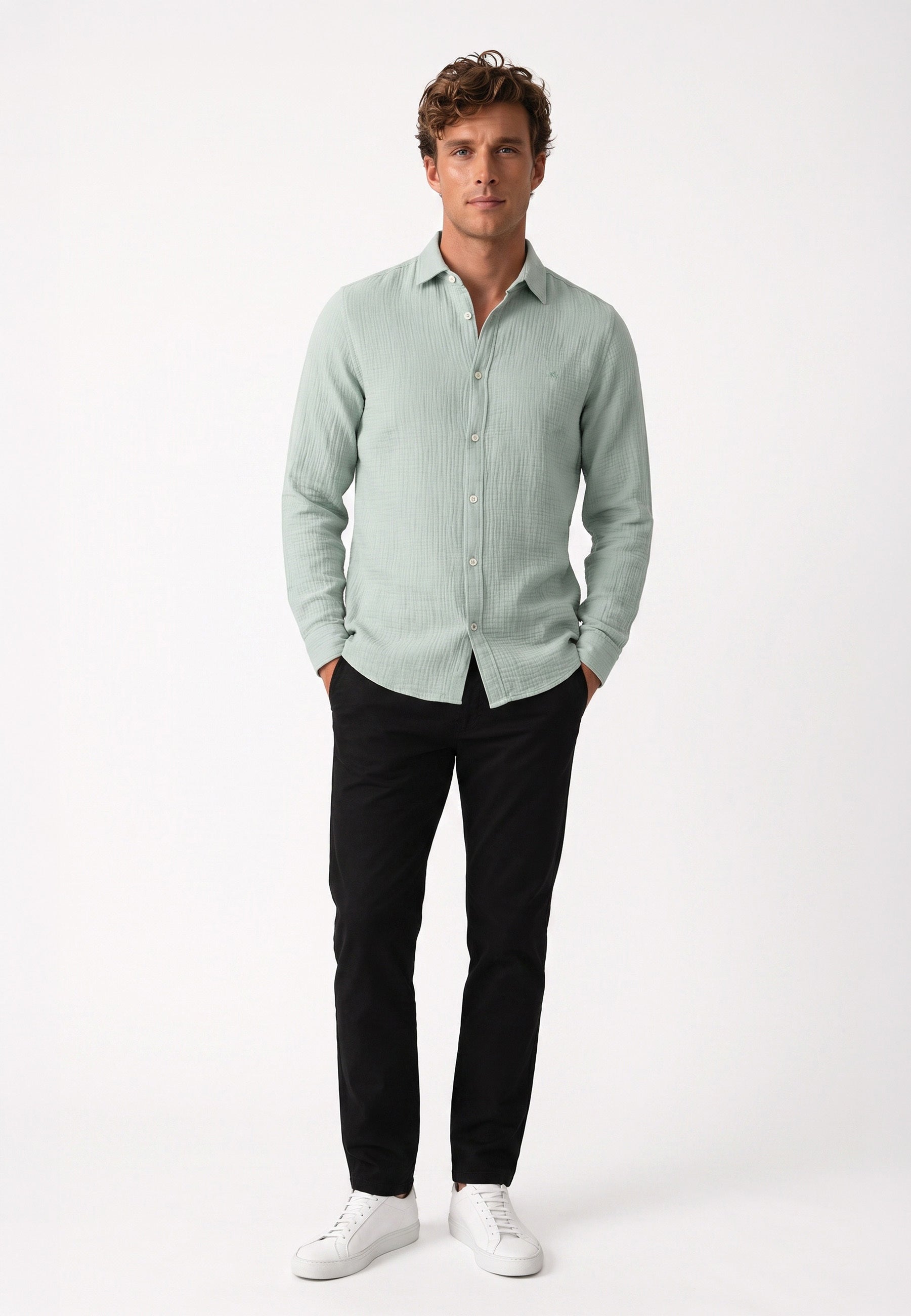 Hemd Langarm KSAvery Hedge Green