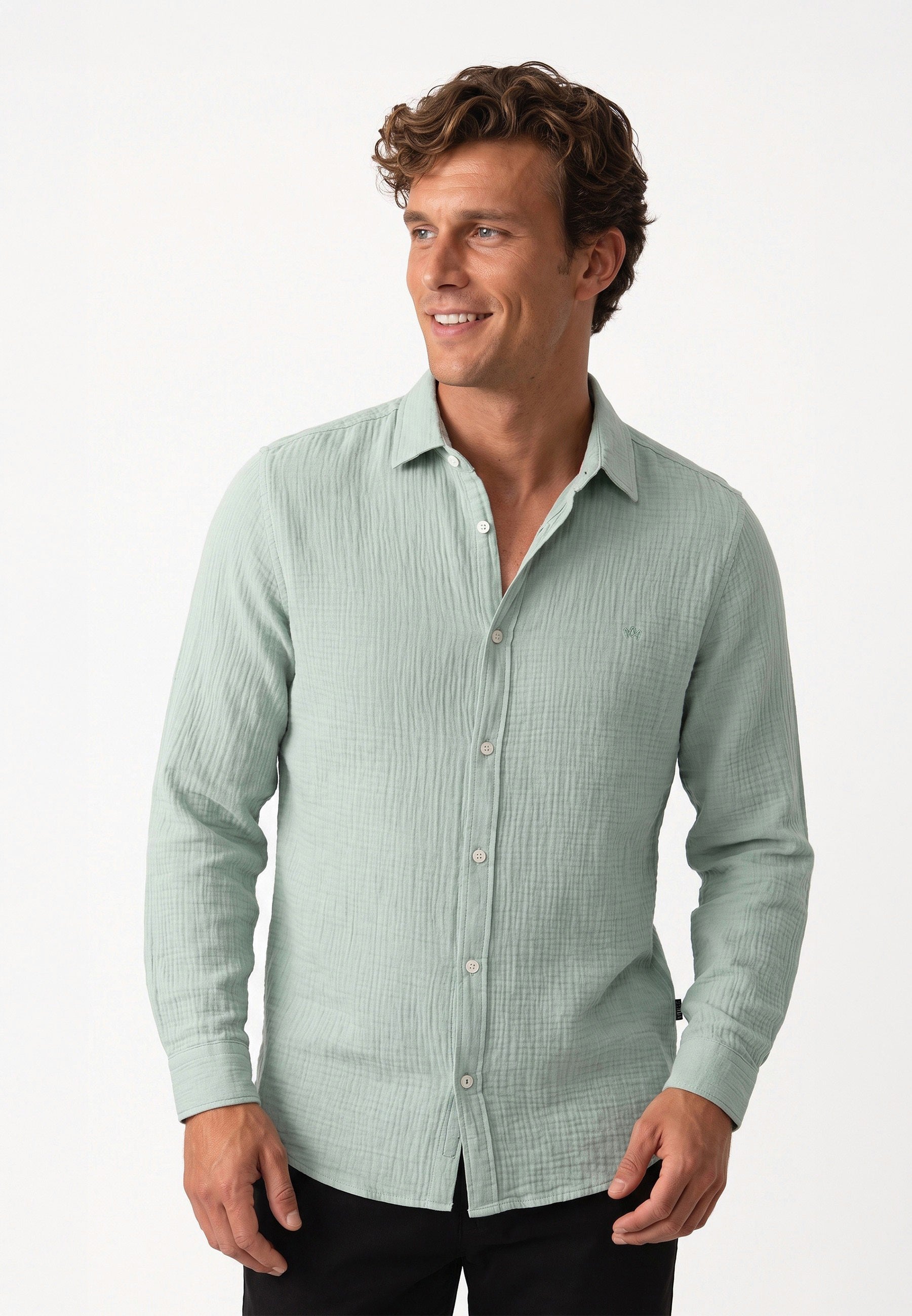 Hemd Langarm KSAvery Hedge Green