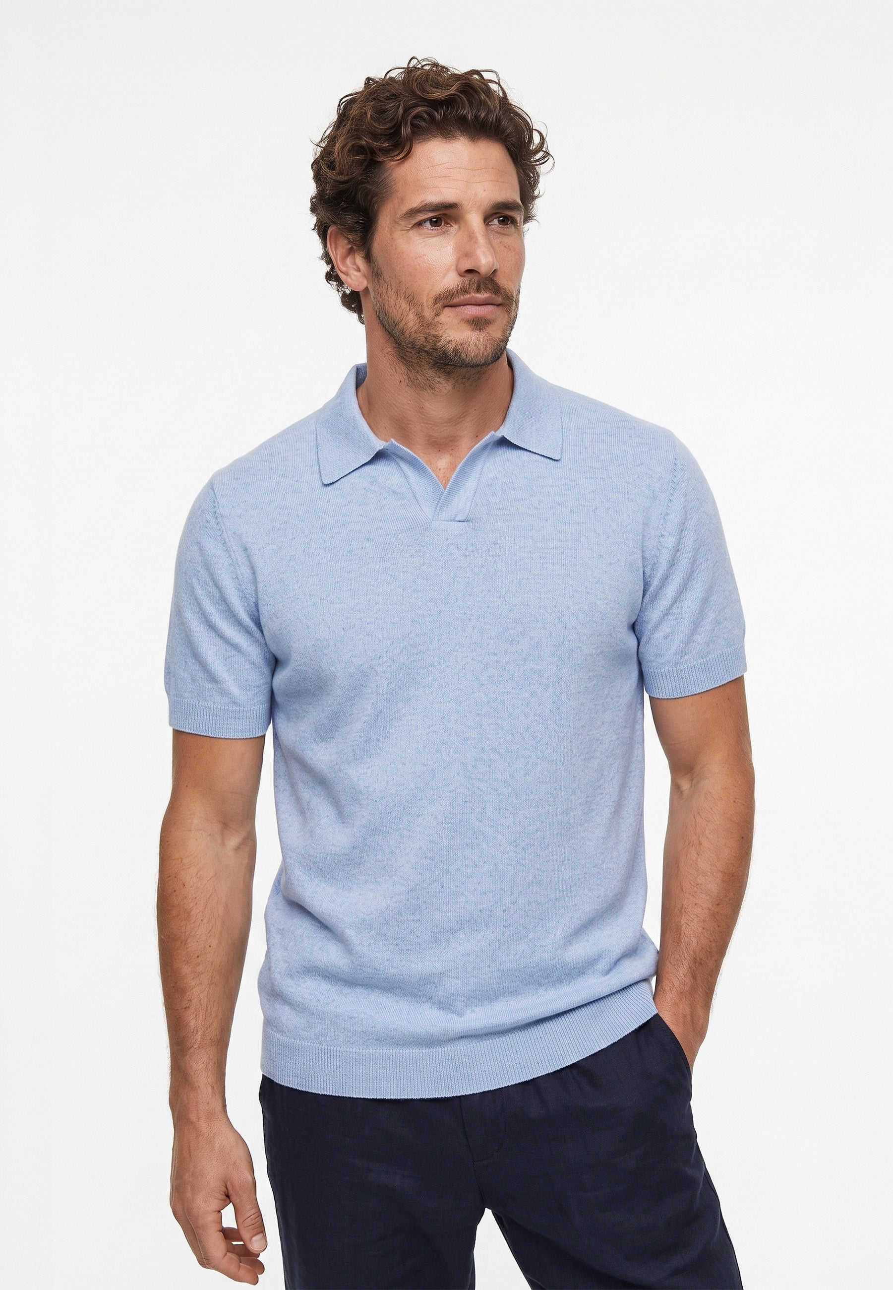 Poloshirt KSBlake Strick Ashley Blue