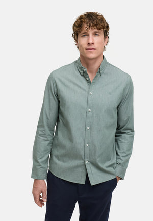 Hemd Langarm KSHarnmark Deep Lichen Green Produktbild