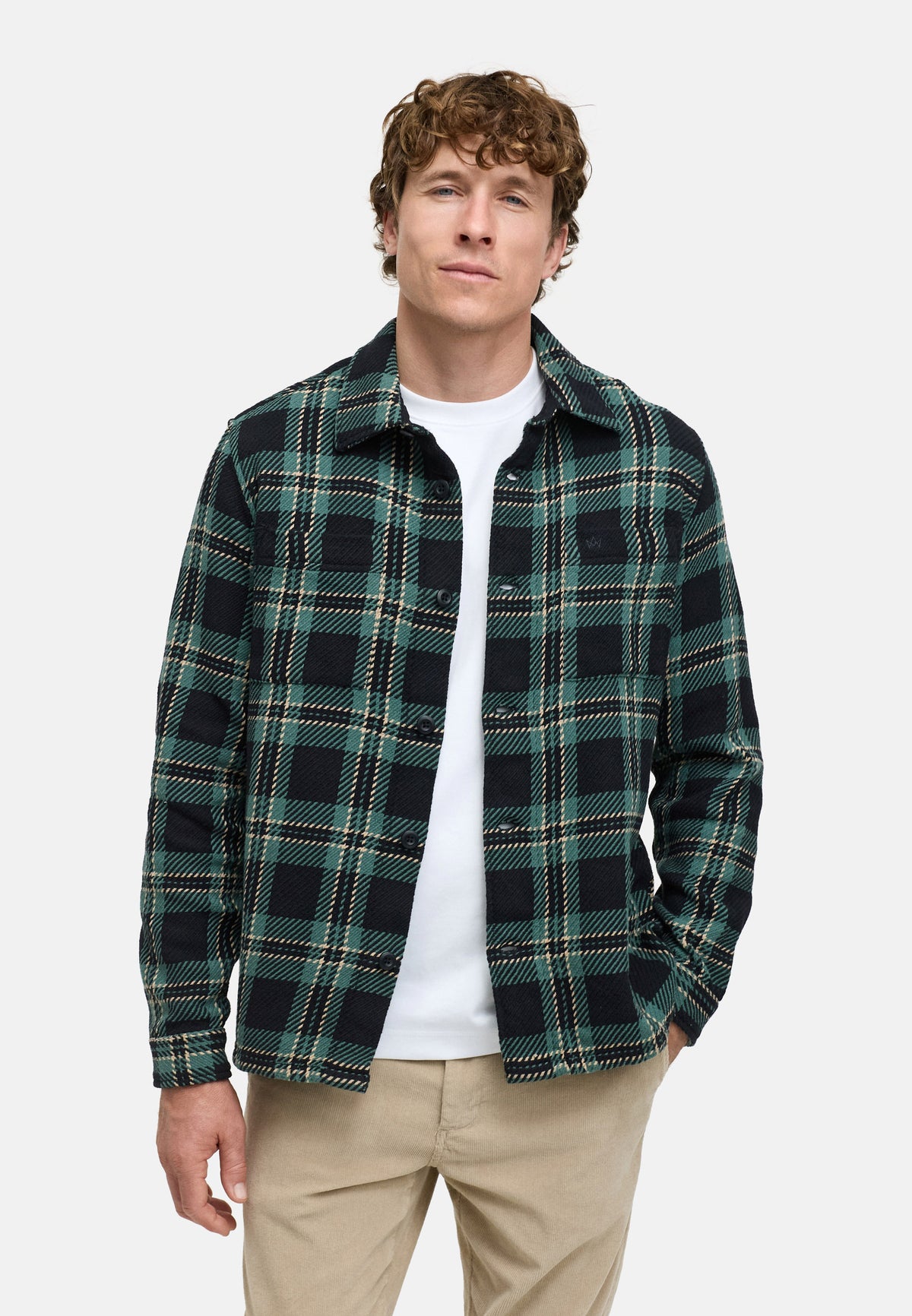 Hemd Langarm KSNorroth Kariert Sagebrush Green Produktbild