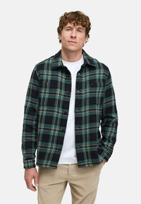 KSNorroth Long-Sleeve Shirt Plaid Sagebrush Green