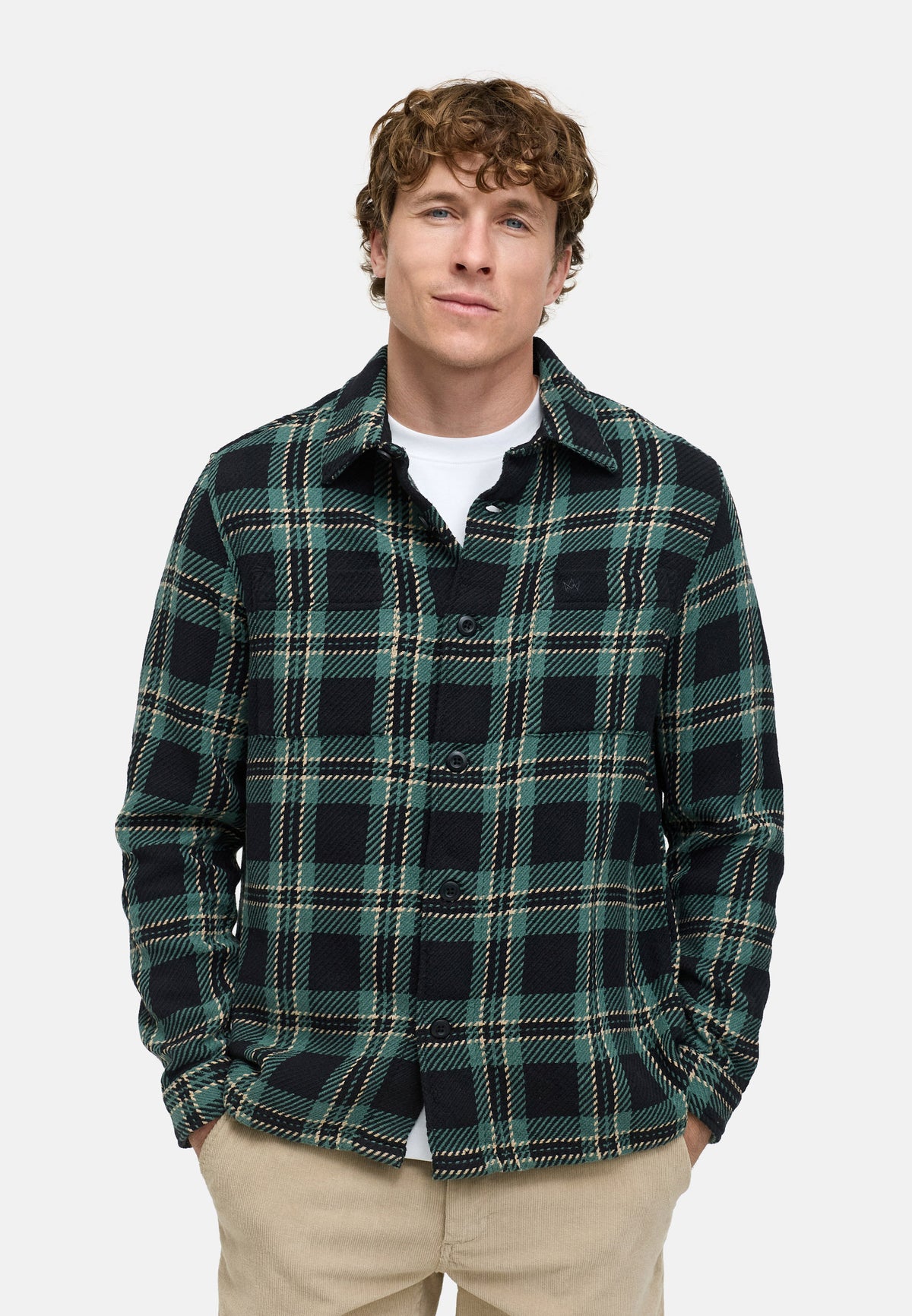 Hemd Langarm KSNorroth Kariert Sagebrush Green Produktbild