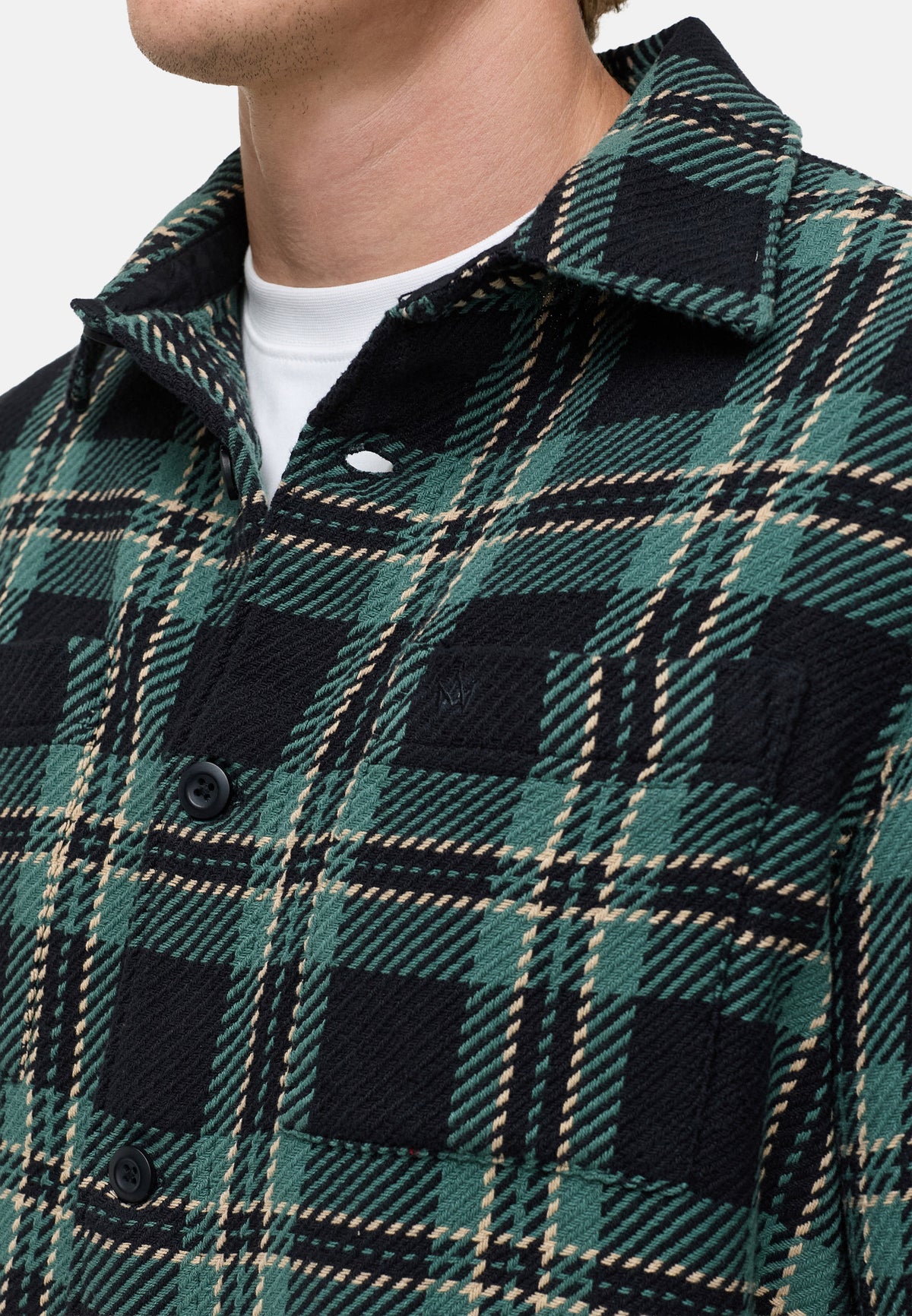 Hemd Langarm KSNorroth Kariert Sagebrush Green Produktbild
