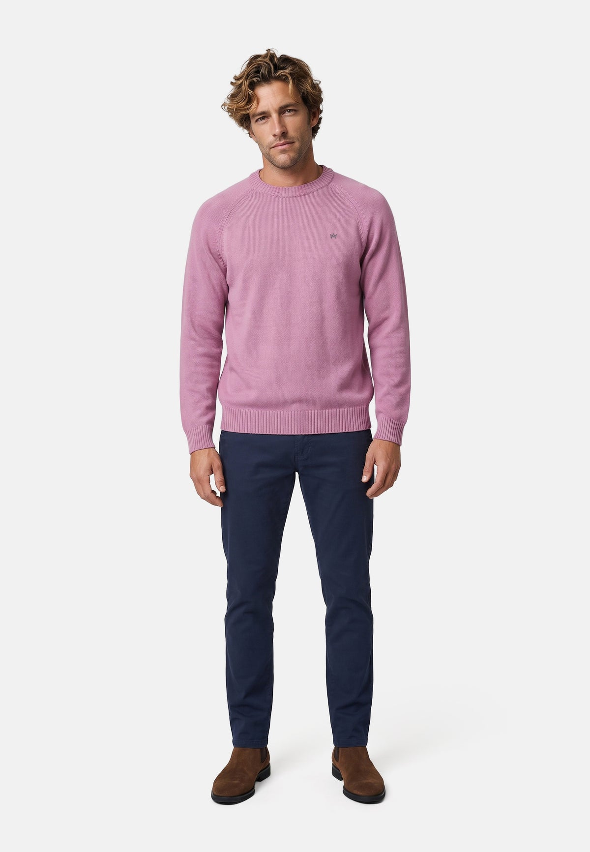 Strickpullover KSLarson Strick Crew Neck Deauville Mauve Mix