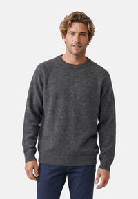 Strickpullover KSLarson Strick Crew Neck Charcoal Mix
