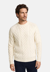 Knitted Sweater KSWard Knit Crew Neck Vanilla Ice